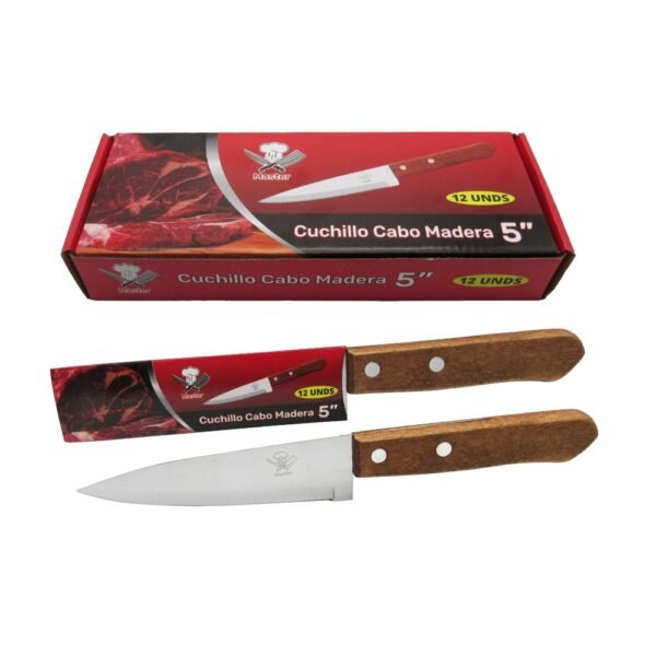 CUCHILLO CABO MADERA DE 5 YES 1075