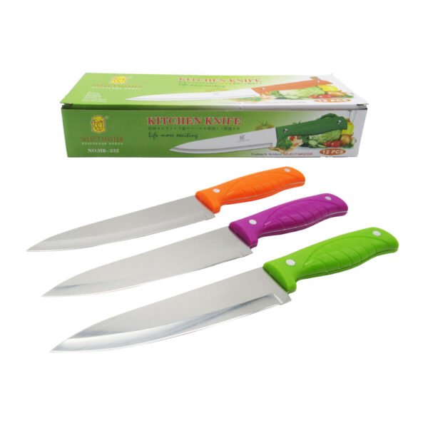 CUCHILLO CABO PLASTICO COLORES SURTIDOS DE 7 HR 232