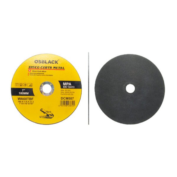 DISCO PARA CORTE METAL DE 7 DCM507