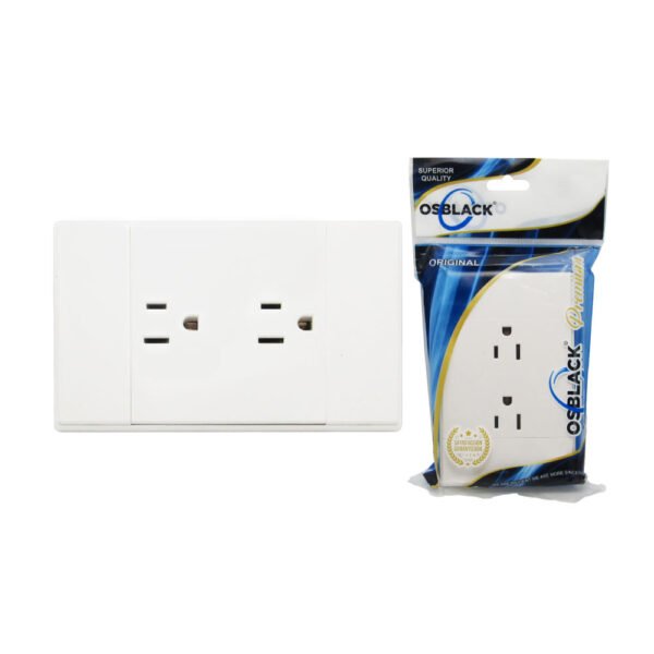 LPB TOMACORRIENTE DE INCRUSTAR DOBLE BLANCO P1283