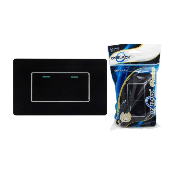 LPN INTERRUPTOR DE INCRUSTRAR NEGRO DOBLE V1200