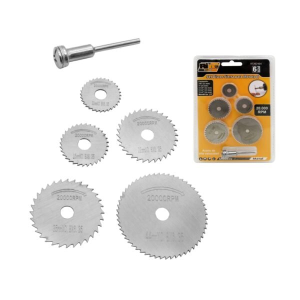 MOTORTOOL SET DE DISCOS SIERRA RT202404