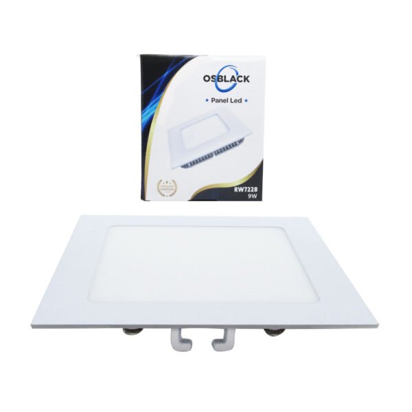 PANEL LED CUADRADO INCRUSTAR DE 9W RW7228 9W 6400K