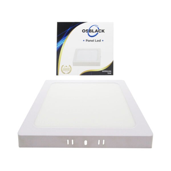 PANEL LED CUADRADO SOBREPONER DE 12W W090LDG 12W 6400K