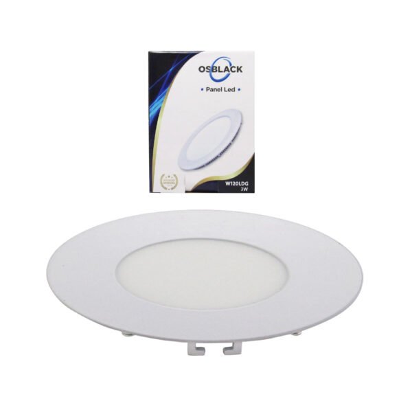 PANEL LED REDONDO INCRUSTAR DE 3W W120LDG 3W 6400K